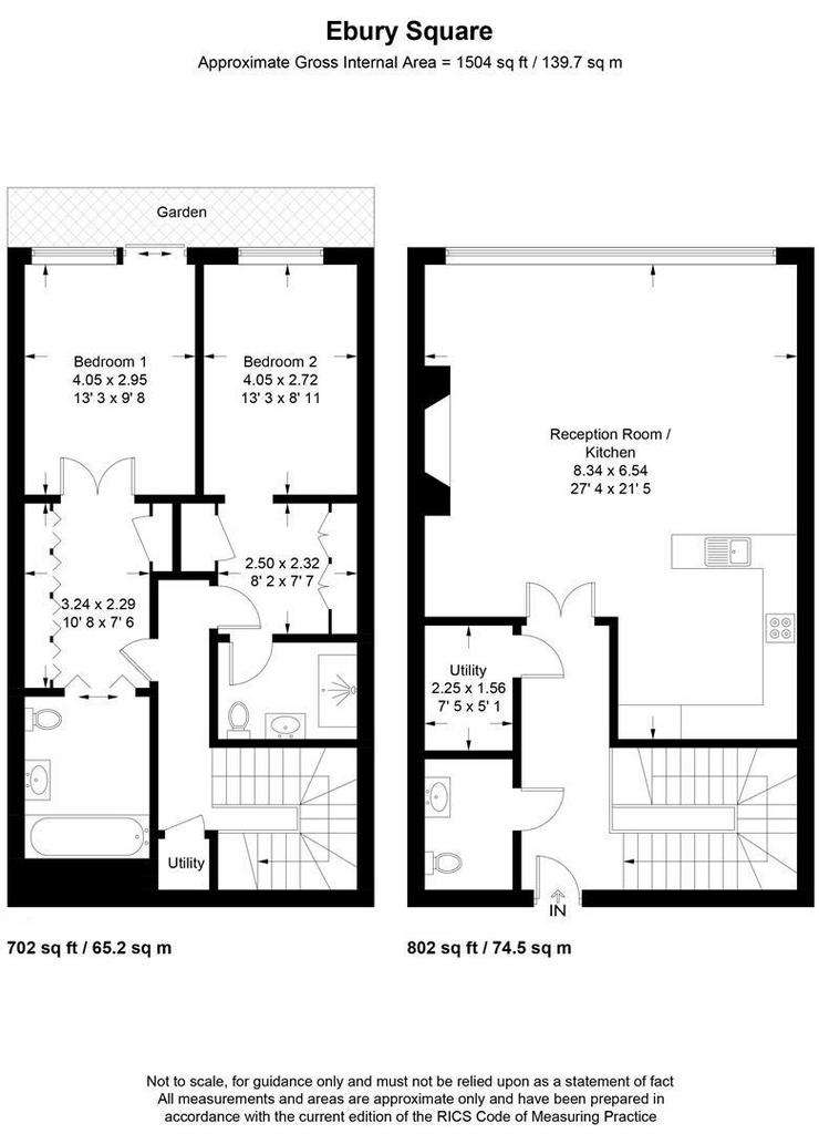 2 bedroom flat to rent - floorplan