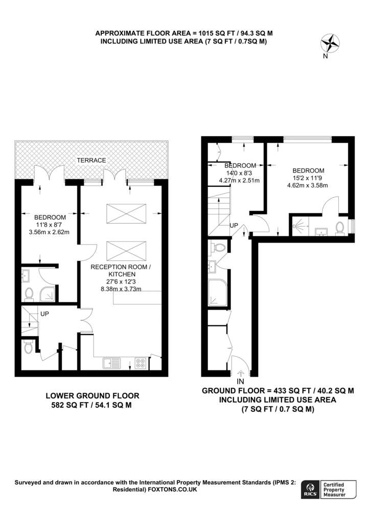 3 bedroom flat to rent - floorplan