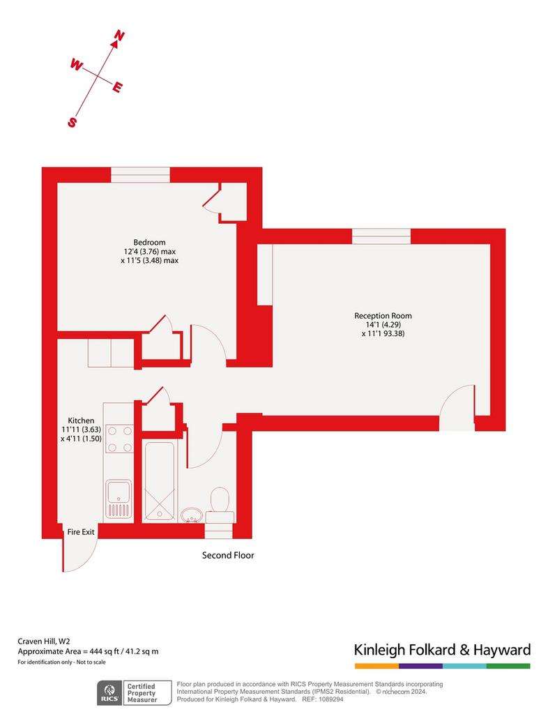 1 bedroom flat for sale - floorplan