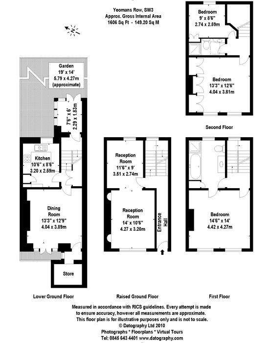 3 bedroom house to rent - floorplan