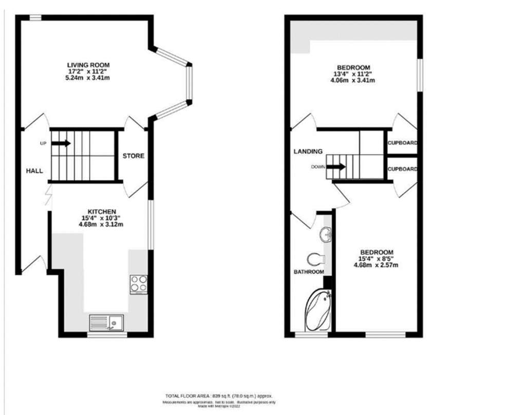 2 bedroom flat for sale - floorplan