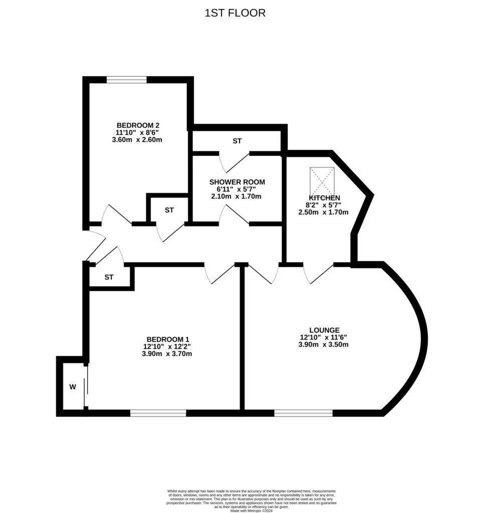 2 bedroom flat for sale - floorplan