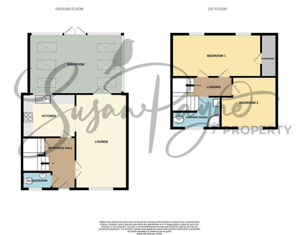 2 bedroom semi-detached house for sale - floorplan