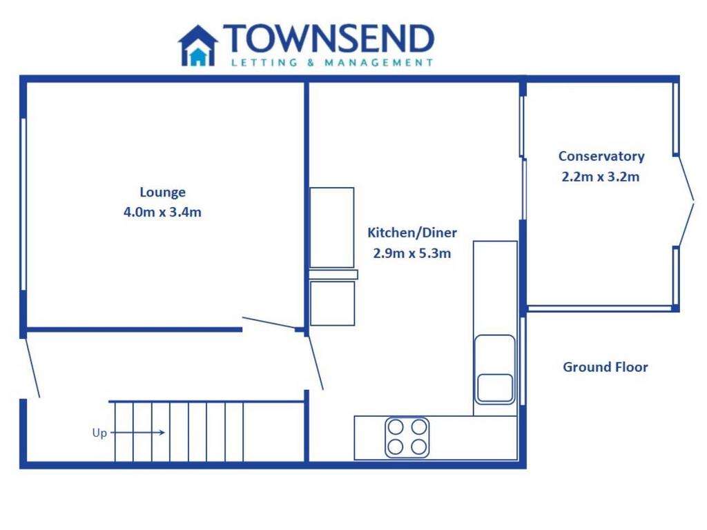 3 bedroom semi-detached house to rent - floorplan