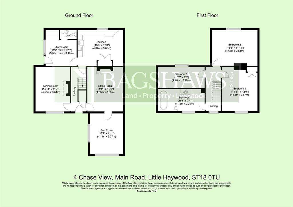 3 bedroom end of terrace house for sale - floorplan