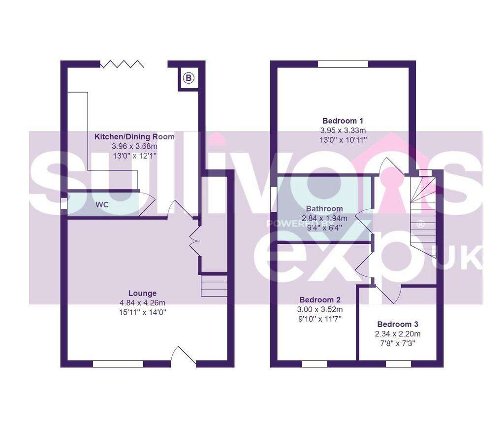 3 bedroom detached house for sale - floorplan