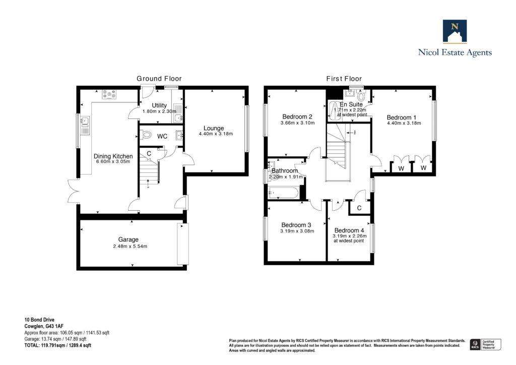 4 bedroom detached villa for sale - floorplan