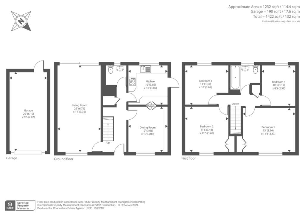 4 bedroom detached house for sale - floorplan