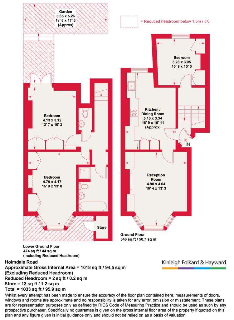 3 bedroom flat for sale - floorplan