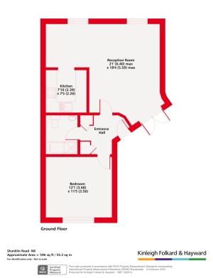 1 bedroom flat to rent - floorplan