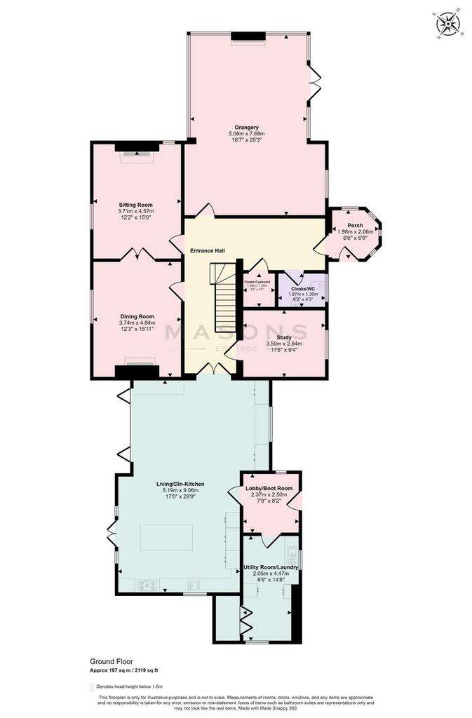 6 bedroom detached house to rent - floorplan