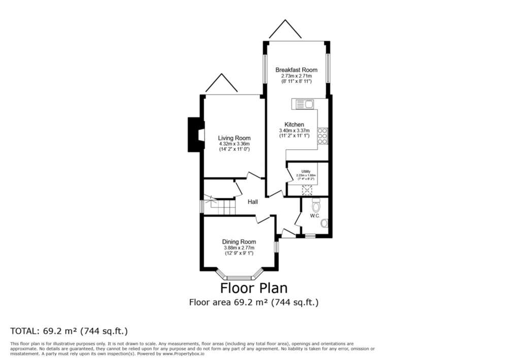 4 bedroom detached house to rent - floorplan