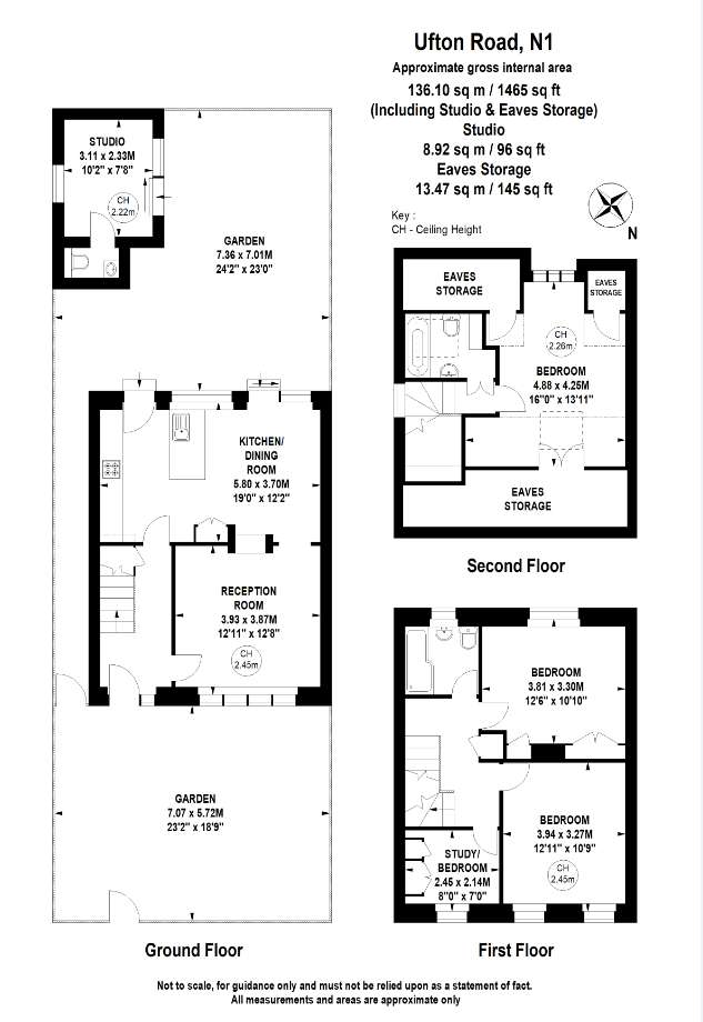 4 bedroom end of terrace house to rent - floorplan