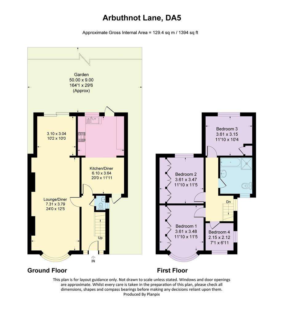 4 bedroom semi-detached house for sale - floorplan