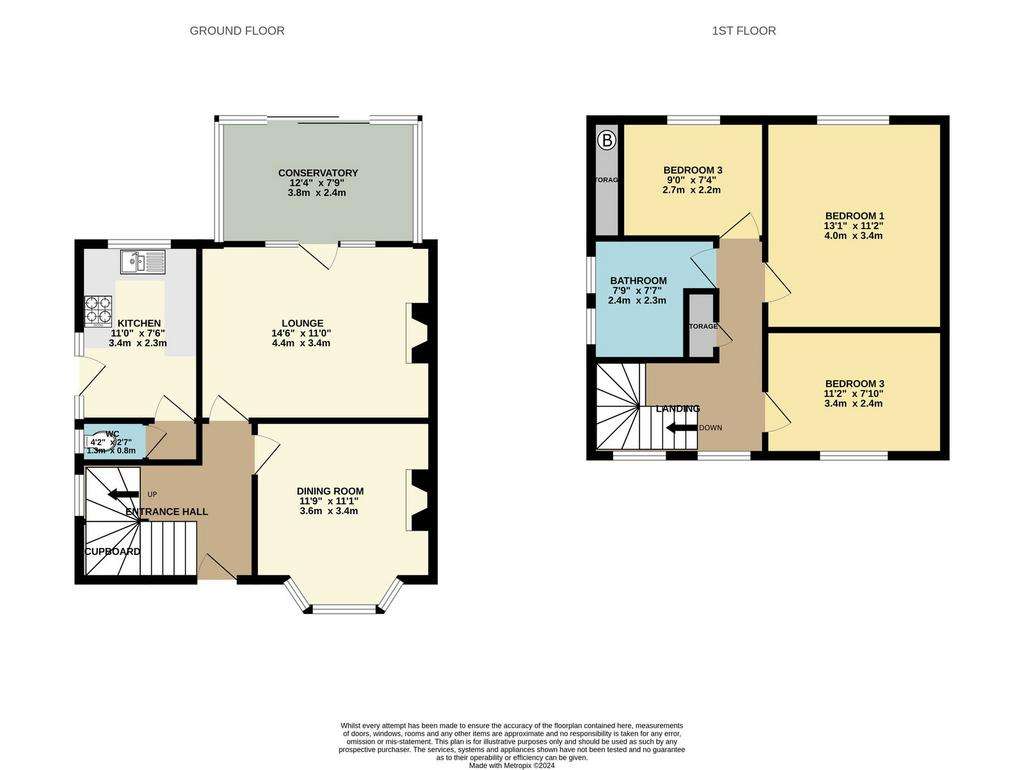 3 bedroom detached house for sale - floorplan