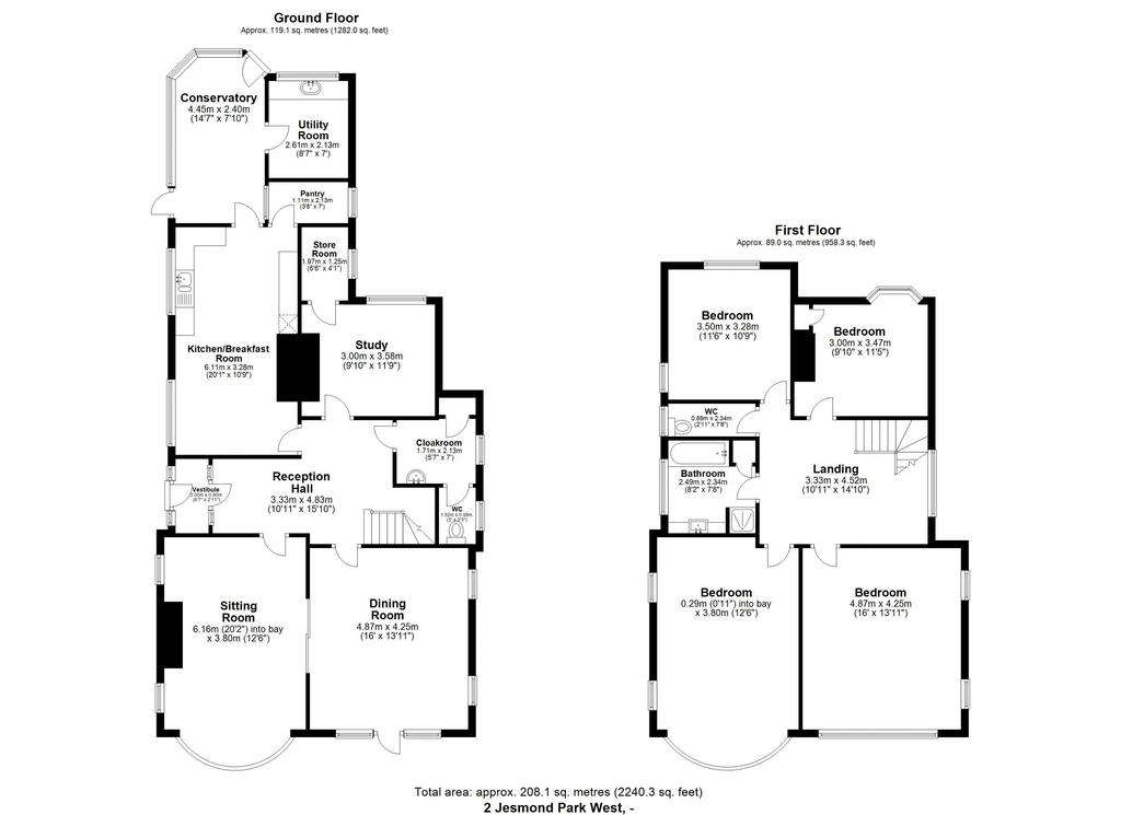 4 bedroom detached house for sale - floorplan