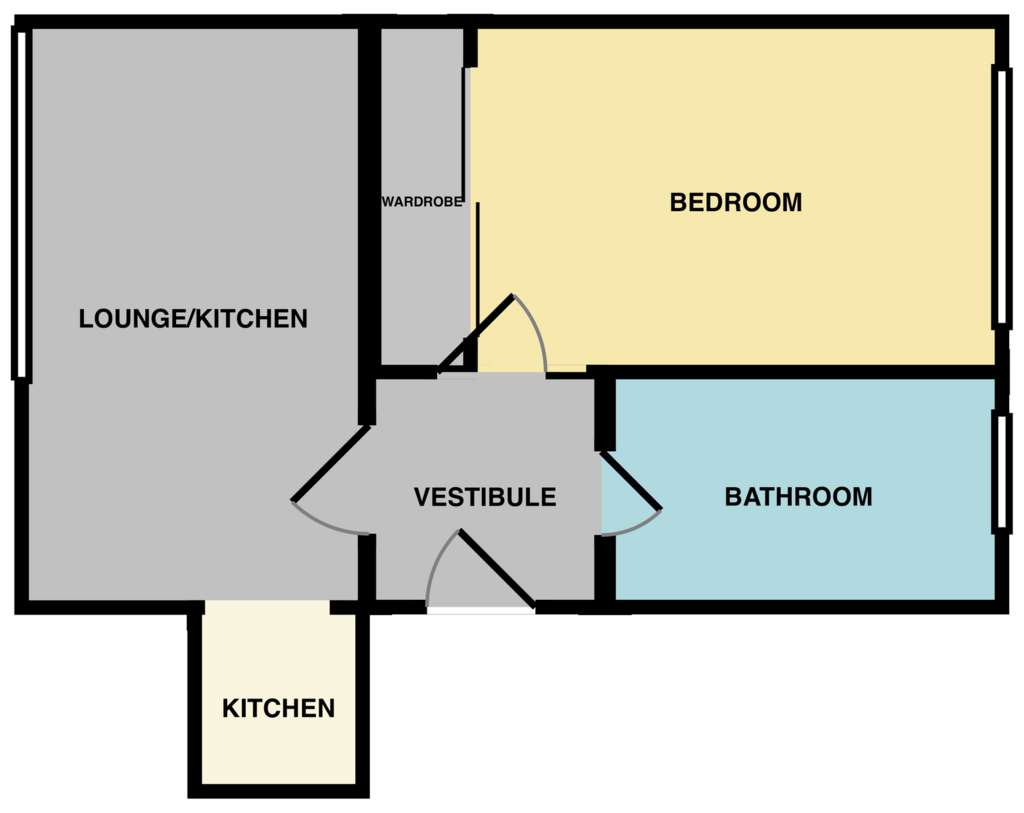 1 bedroom flat for sale - floorplan