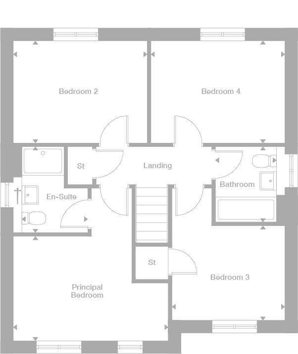 4 bedroom detached house for sale - floorplan