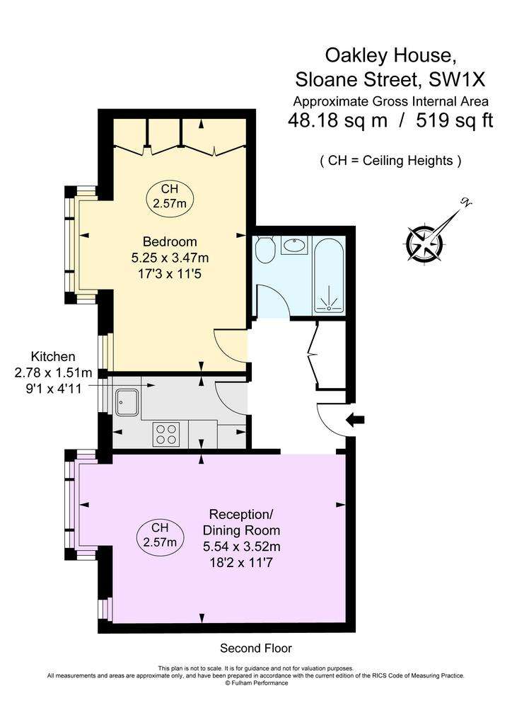 1 bedroom flat to rent - floorplan