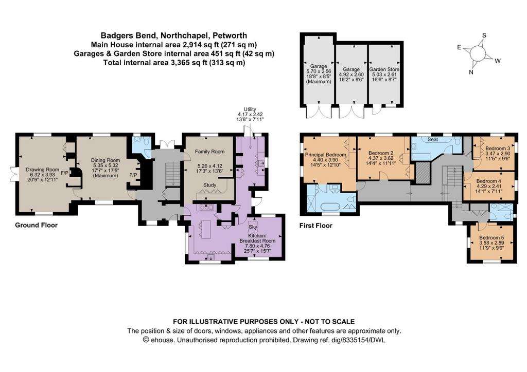 5 bedroom detached house for sale - floorplan