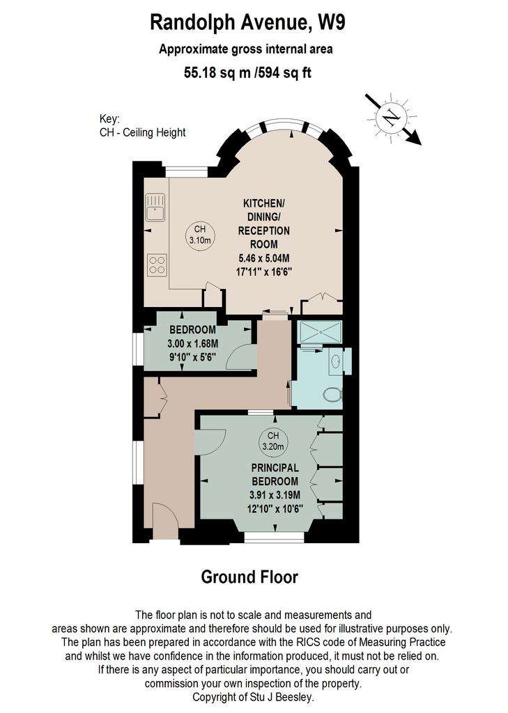 2 bedroom flat for sale - floorplan