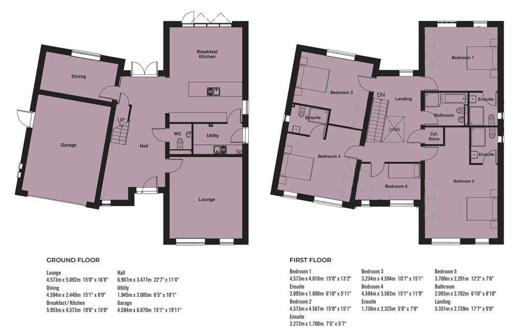 5 bedroom detached house for sale - floorplan