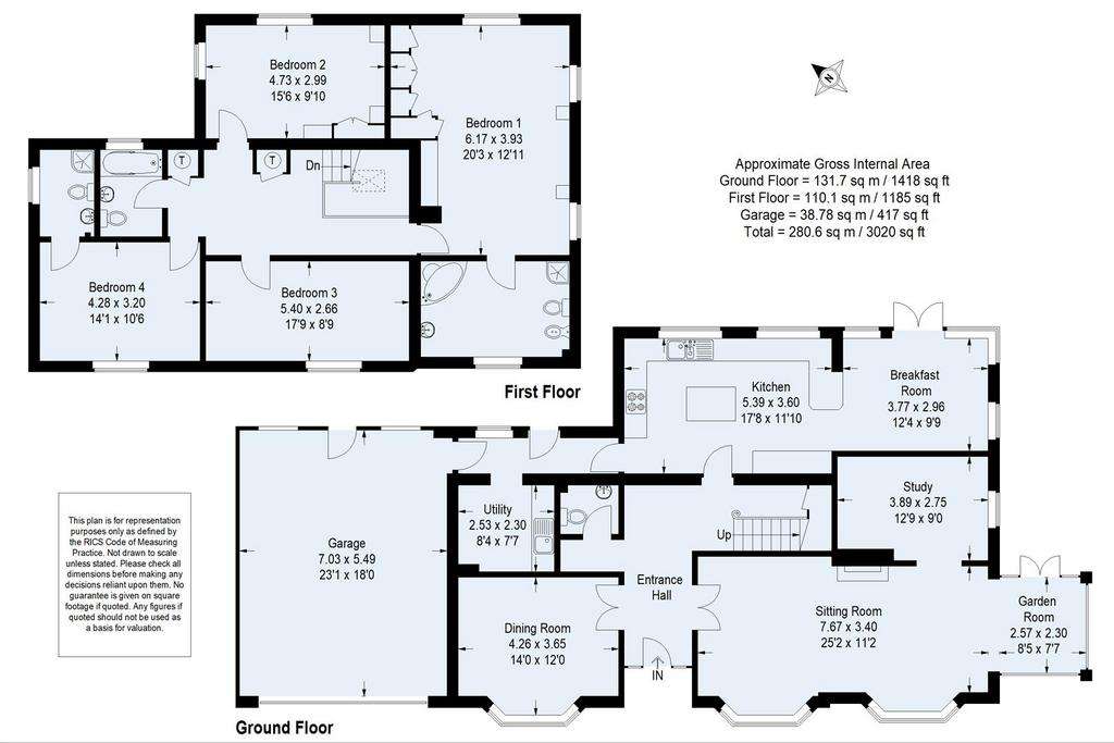 4 bedroom detached house for sale - floorplan