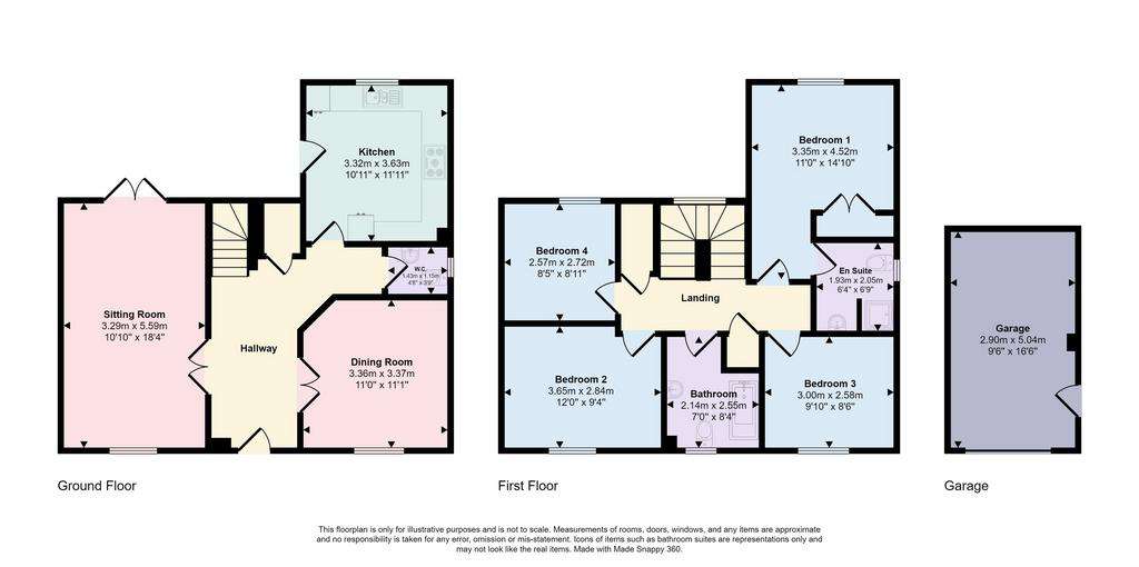 4 bedroom detached house to rent - floorplan