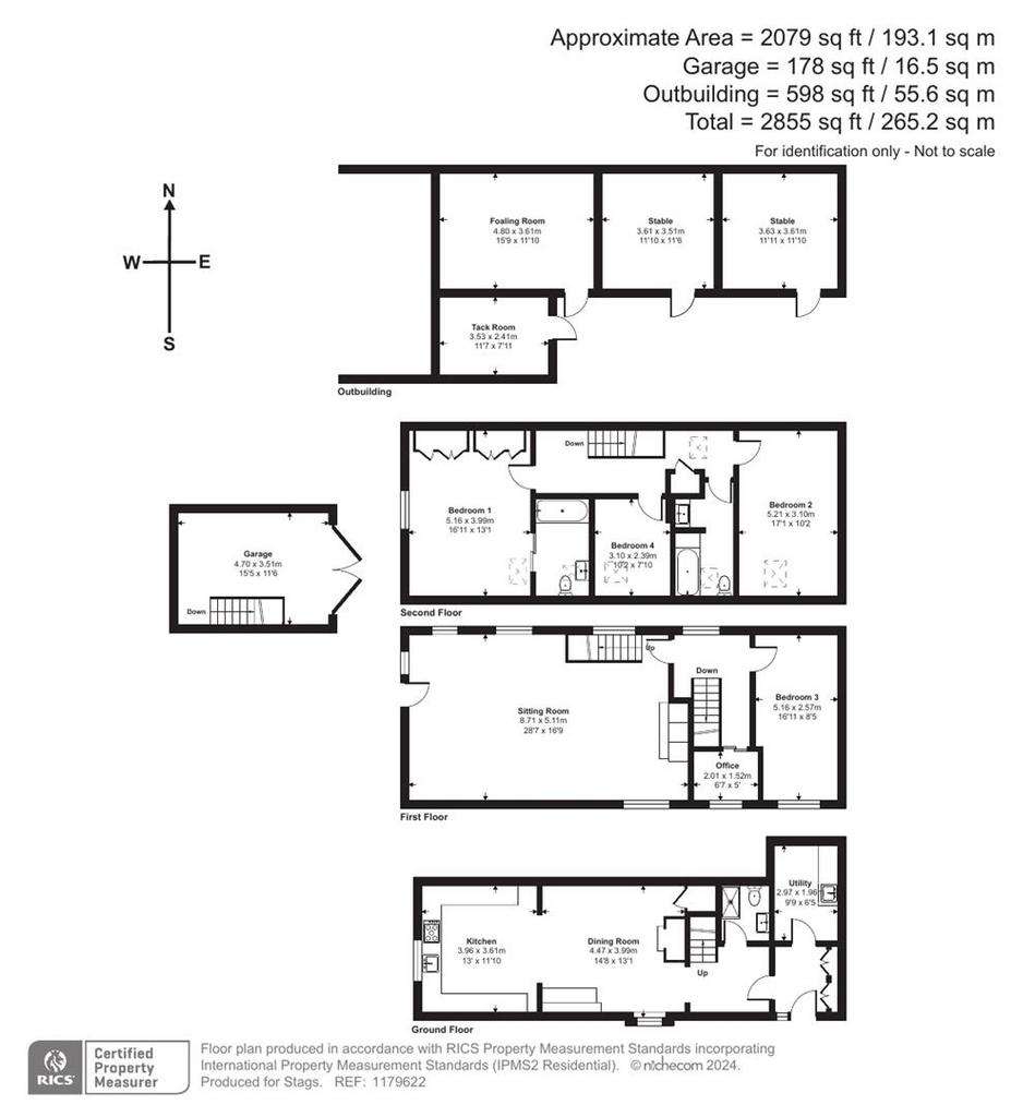 4 bedroom semi-detached house for sale - floorplan