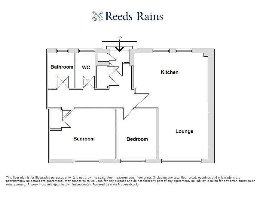 2 bedroom flat to rent - floorplan