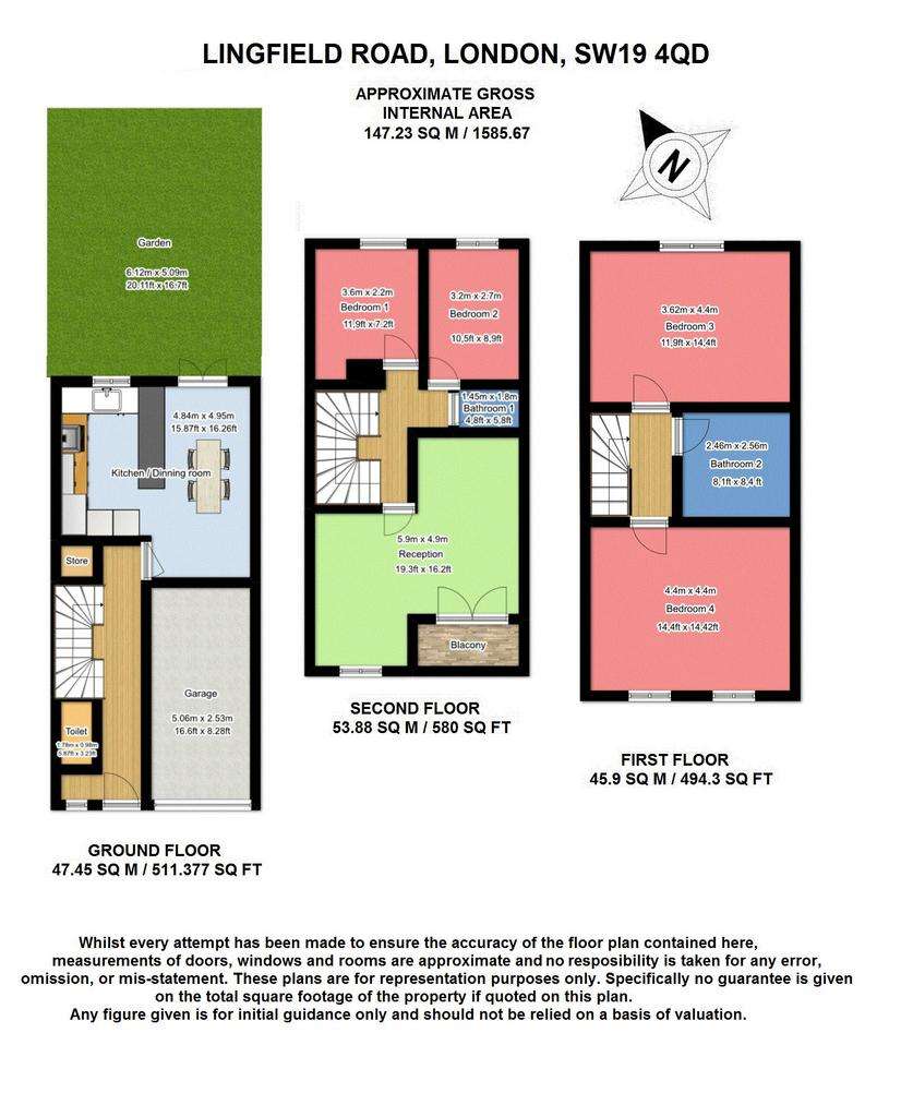 4 bedroom house to rent - floorplan