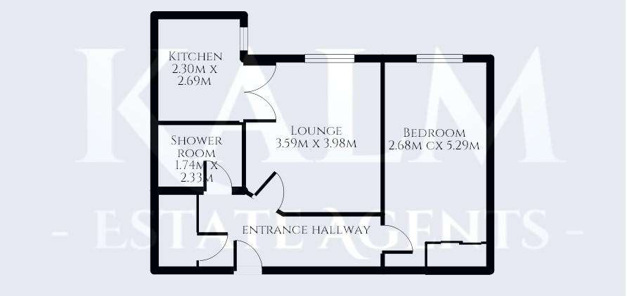 1 bedroom retirement property for sale - floorplan