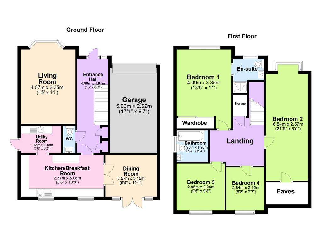 4 bedroom detached house for sale - floorplan