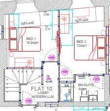 2 bedroom flat to rent - floorplan