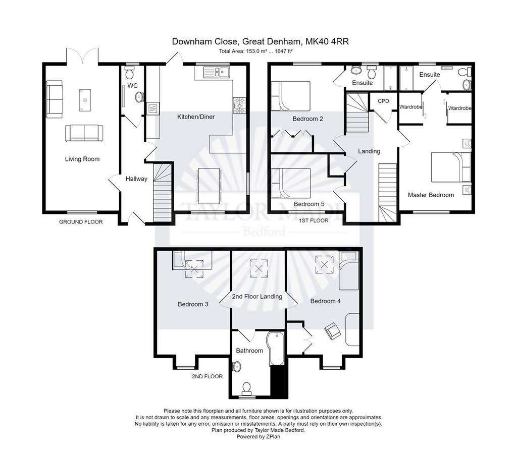 5 bedroom detached house for sale - floorplan