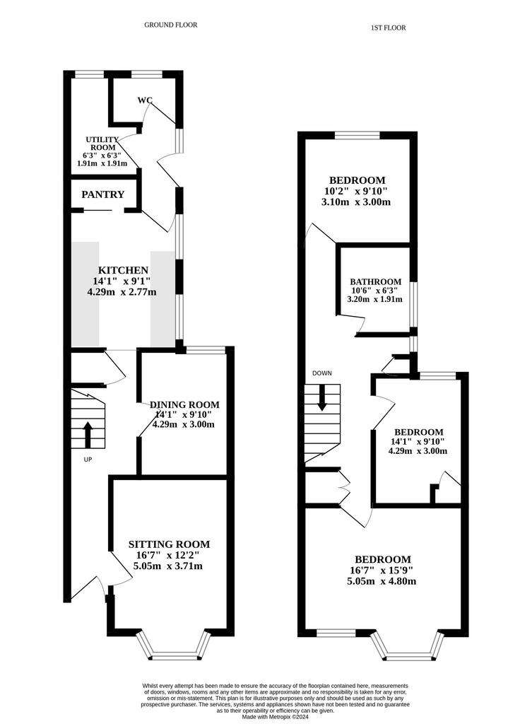 4 bedroom terraced house for sale - floorplan