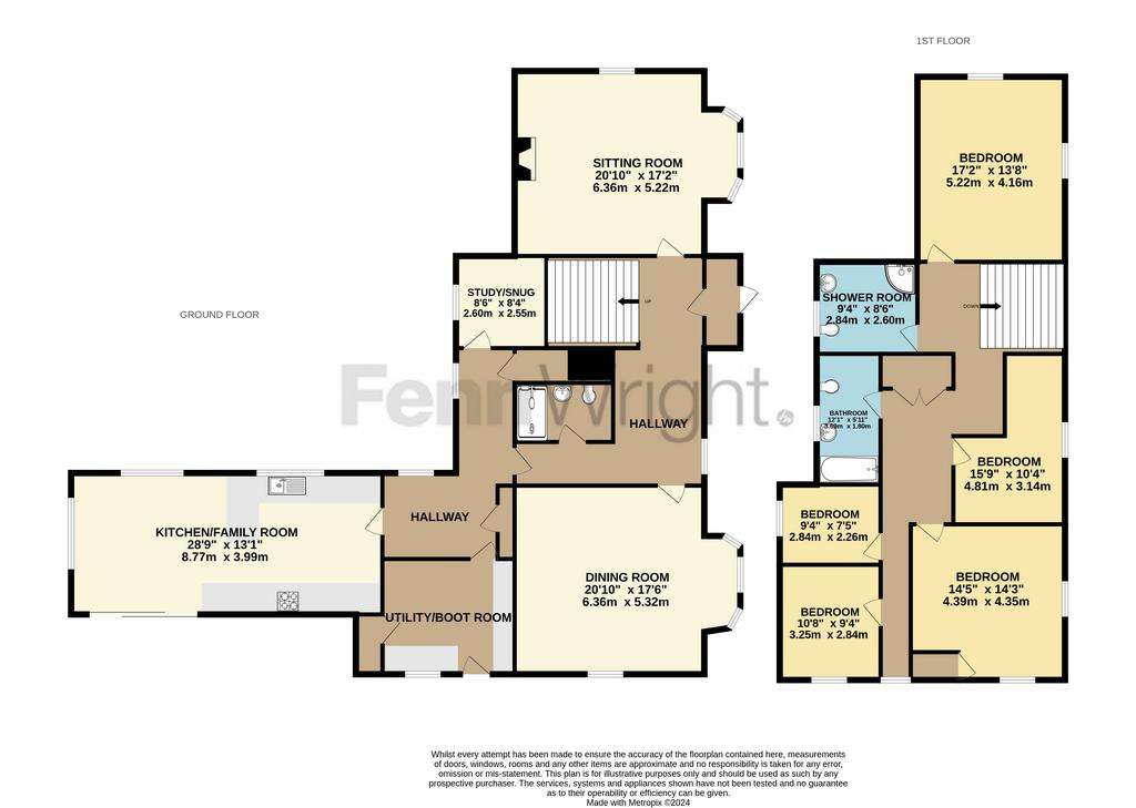 5 bedroom detached house to rent - floorplan