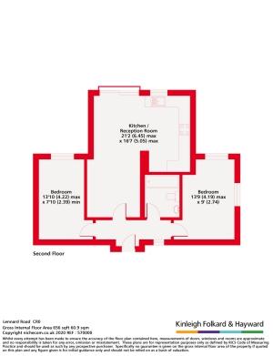 2 bedroom flat to rent - floorplan