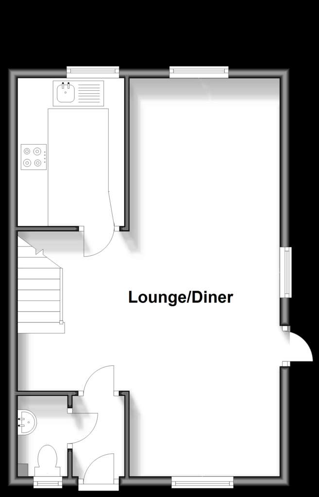 3 bedroom semi-detached house for sale - floorplan