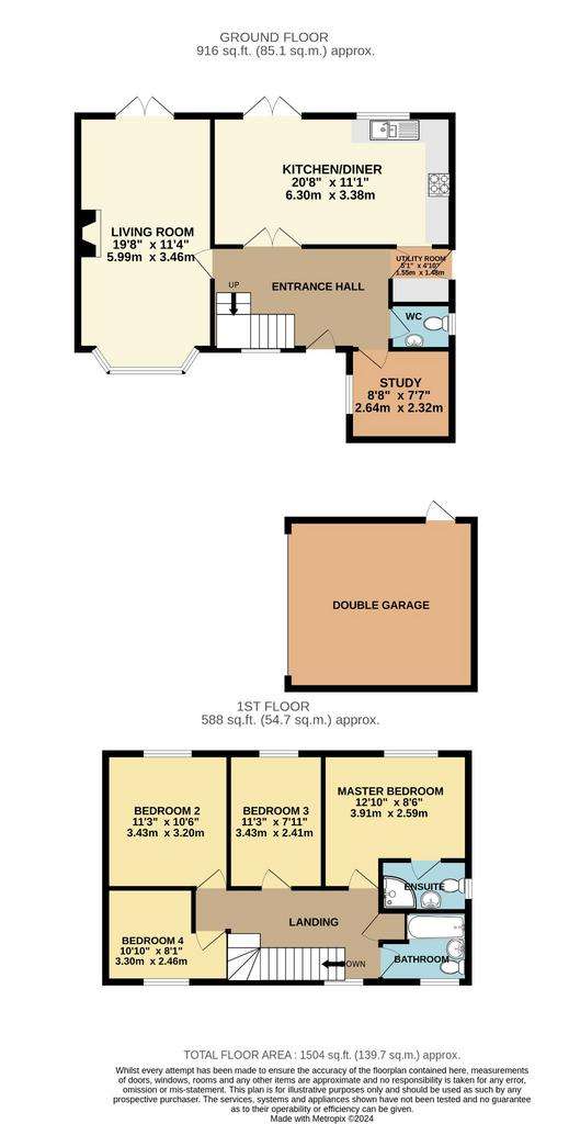 4 bedroom detached house for sale - floorplan