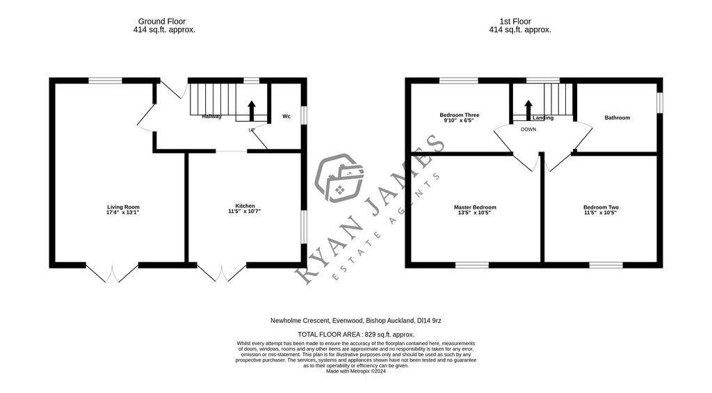 3 bedroom semi-detached house for sale - floorplan