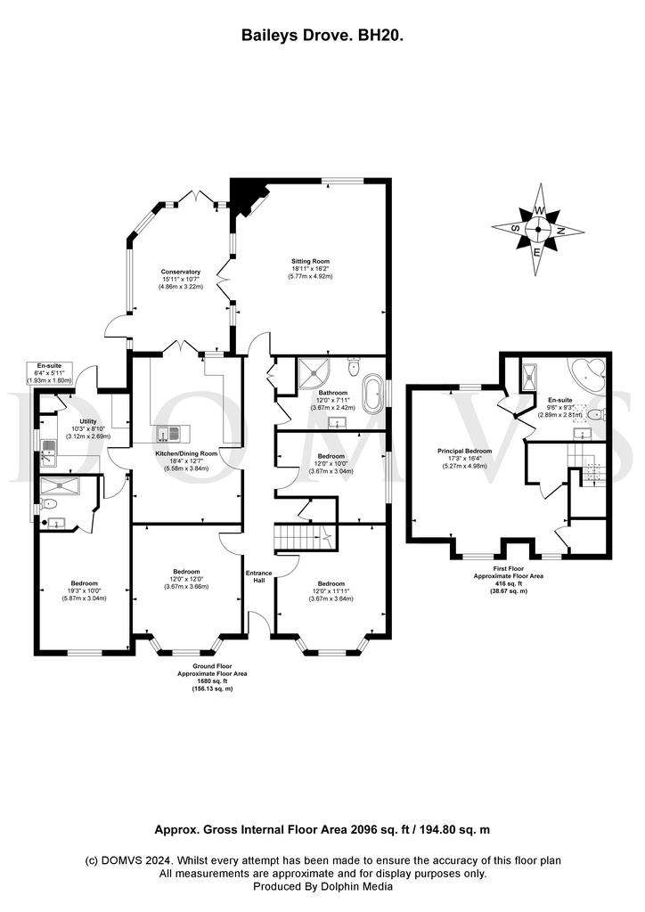 5 bedroom bungalow for sale - floorplan