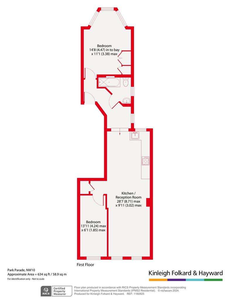 2 bedroom flat for sale - floorplan