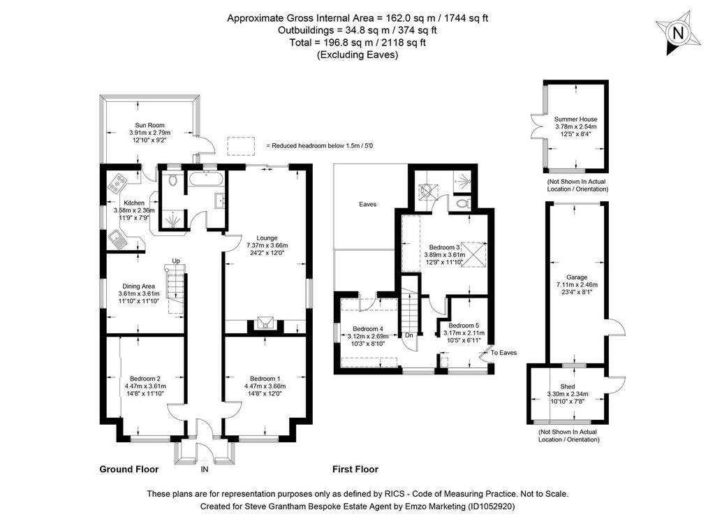 5 bedroom detached house for sale - floorplan