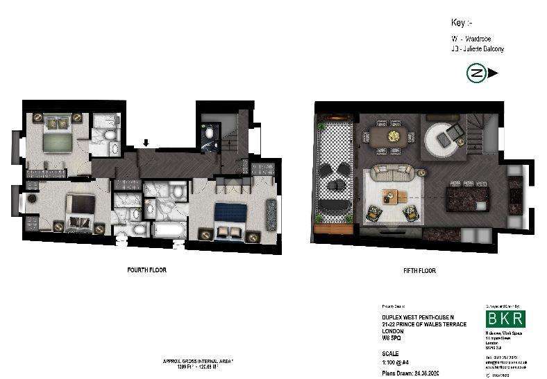 3 bedroom flat to rent - floorplan