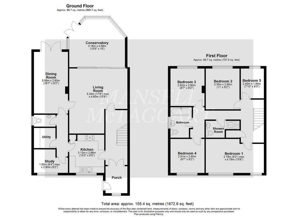 5 bedroom semi-detached house for sale - floorplan