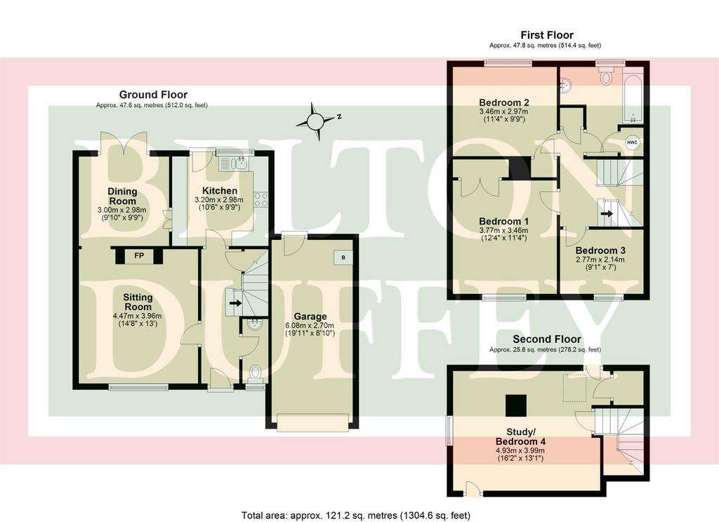 4 bedroom detached house for sale - floorplan