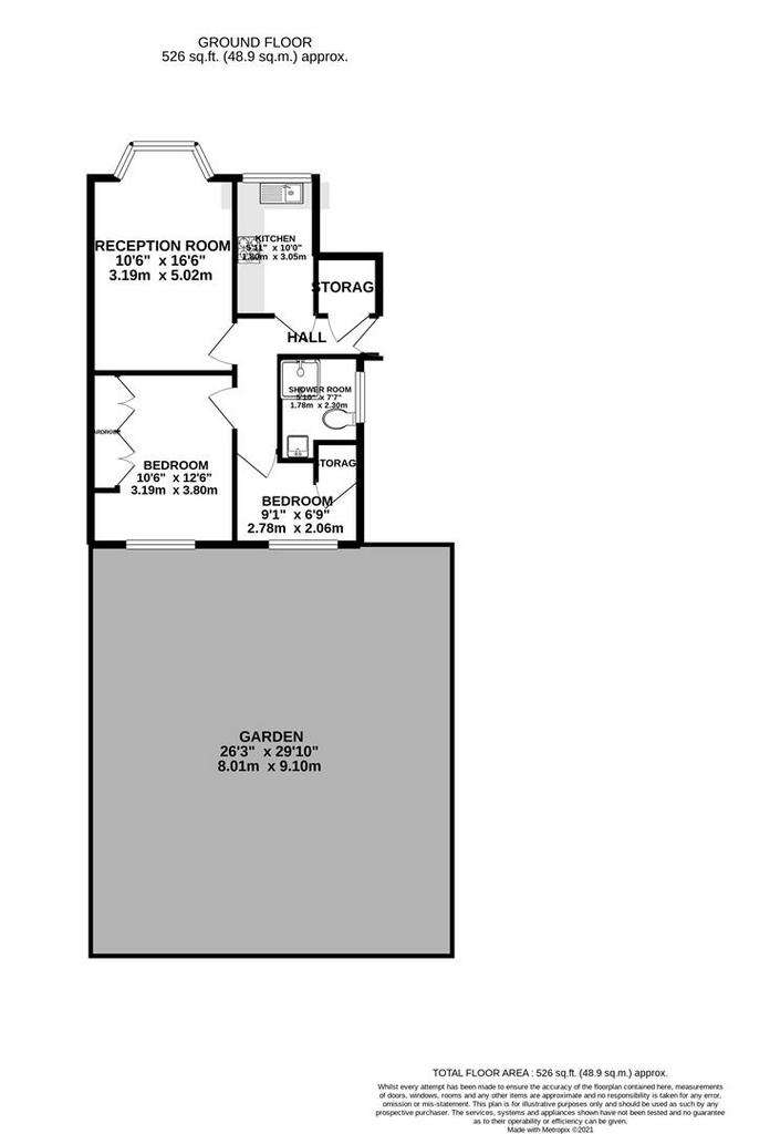 2 bedroom maisonette to rent - floorplan