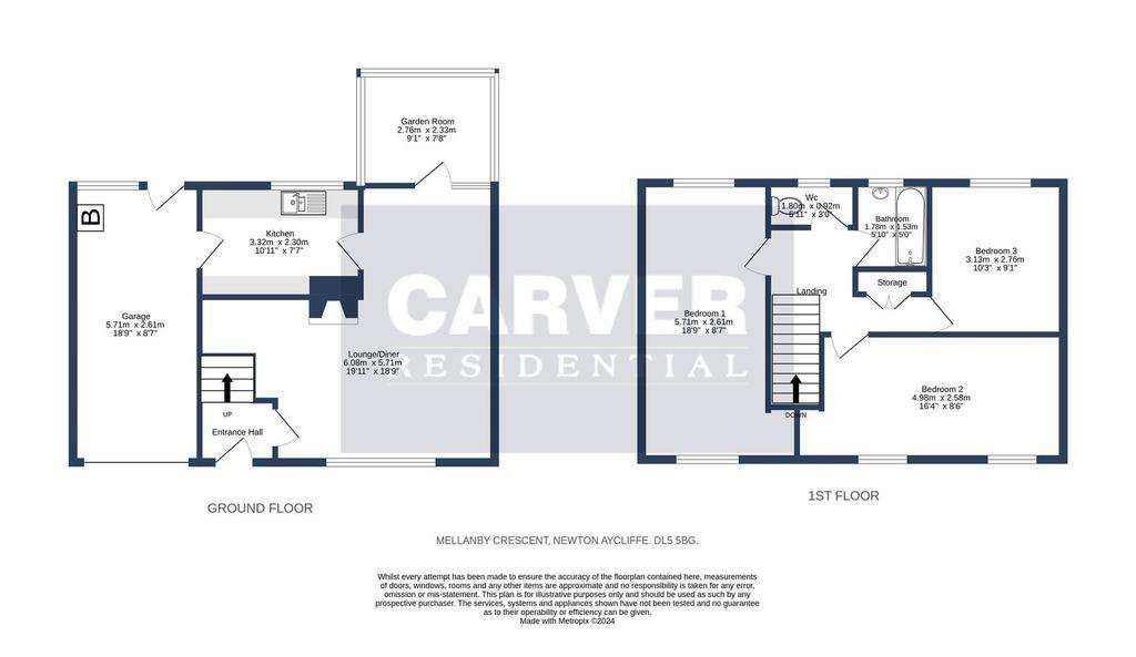 3 bedroom terraced house for sale - floorplan