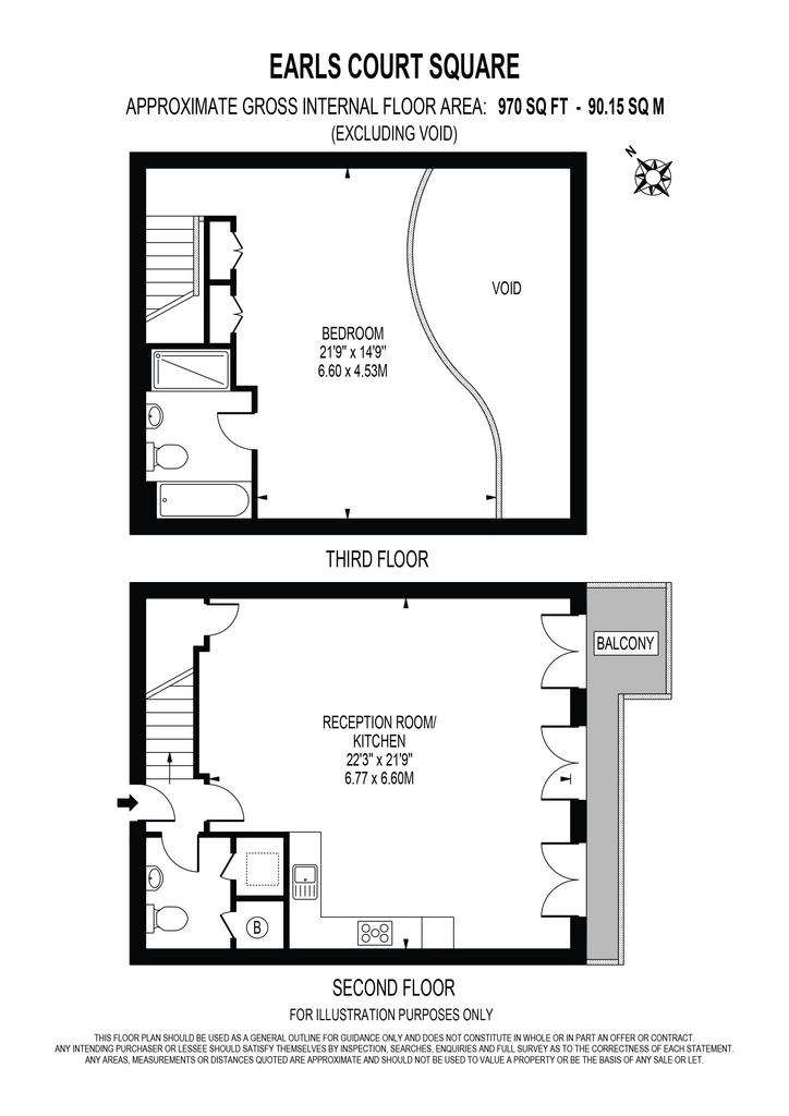 1 bedroom flat to rent - floorplan